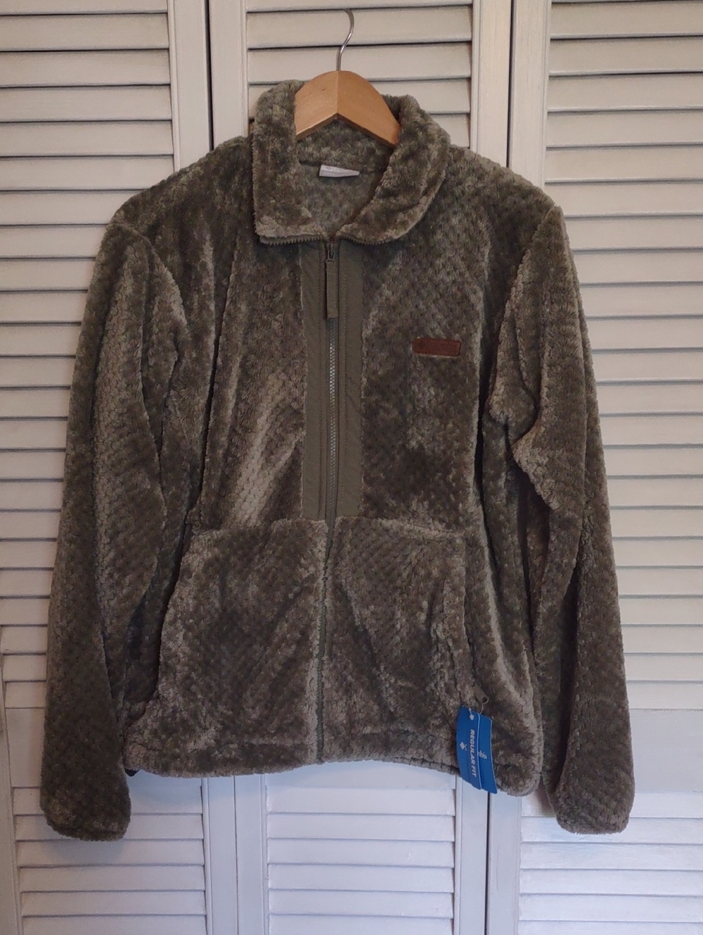 NWT Columbia Fire Side Full Zip III Jacket Coat Size Large L Olive